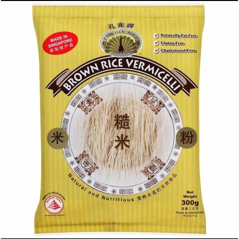 Peacock Rice Brown Vermicelli 300g