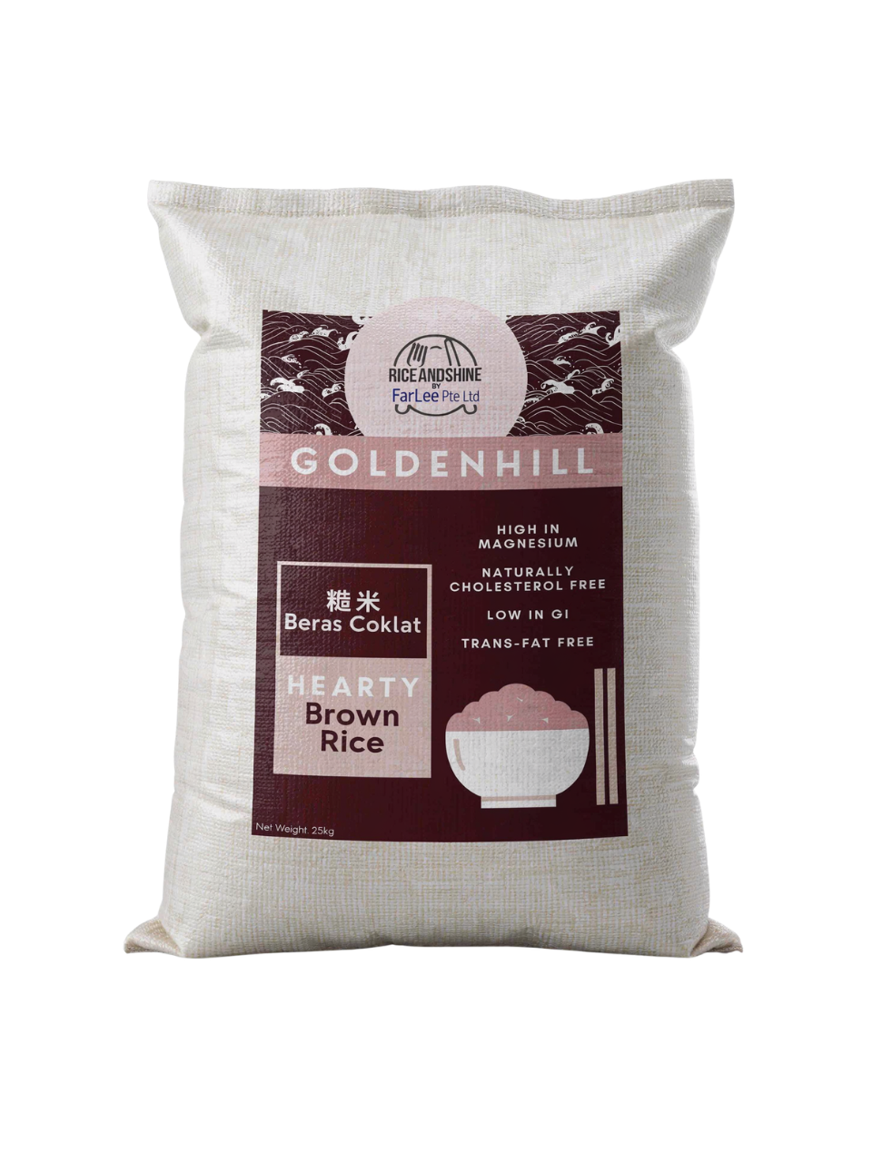 Golden Hill Brown Rice 25KG