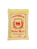 Double Bells Jasmine Fragrant White Rice 25kg AAA Grade (Old Crop)