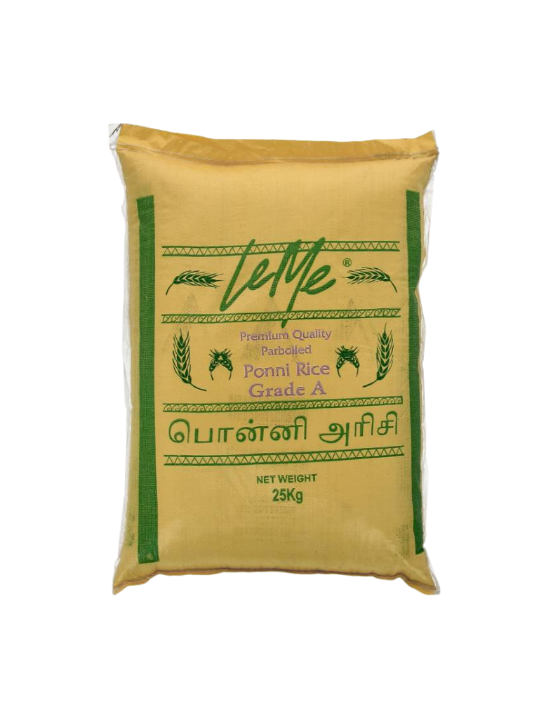 LeMe Premium Ponni Parboiled Rice 25kg | Grade A