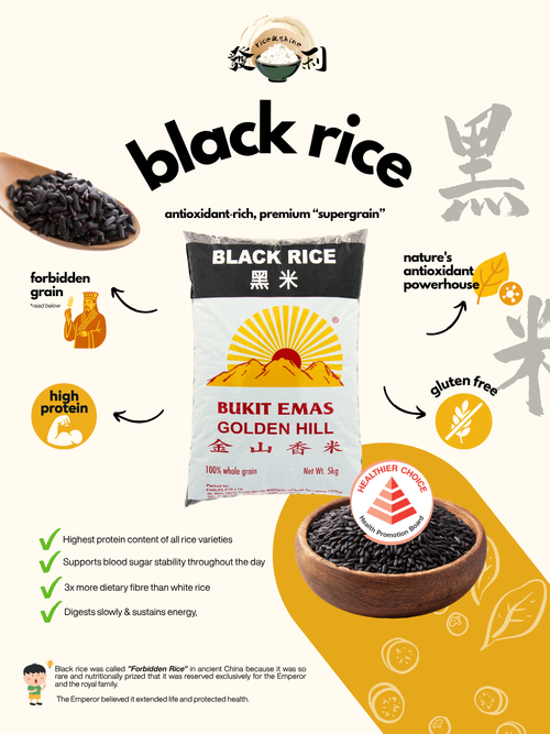 Golden Hill Black Rice 5kg